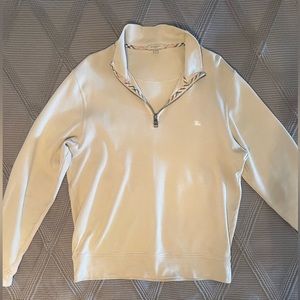 Burberry 1/4 Zip Pullover Sweater. Size Large. Excellent Condition. Worn Twice.